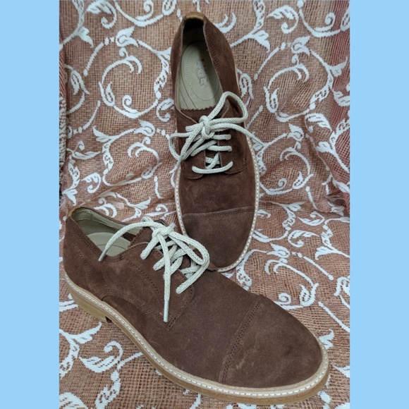 🌟UGG MEN'S BROWN SUEDE OXFORDS 🌟🌟 LIKE NEW 🌟🌟 - Picture 5 of 8